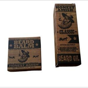 Honest Amish |Classic Vegan Friendly Beard Oil Intense Conditioning Beard Balm 2